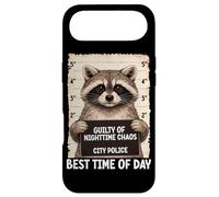 Mugshot de Raton Laveur Coupable du Chaos Nocturne, Meilleur Moment de la journée Coque pour iPhone Air
