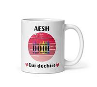 MugSmile Mug AESH qui déchire vintage tasse AESH femme
