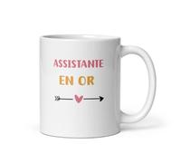 MugSmile Mug assistante en or coeur tasse assistante femme