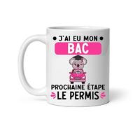 MugSmile Mug BAC permis koala Réussite diplôme Baccalauréat bachelière Tasse