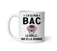 MugSmile Mug Bachelière Bac par ici la monnaie réussite diplôme Baccalauréat koala Tasse