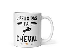 MugSmile Mug cavalier je peux pas j'ai cheval équitation tasse cheval équitation humour
