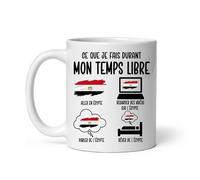 MugSmile Mug Égypte ce que je fais durant temps libre humour Tasse voyage