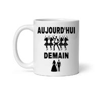 MugSmile Mug EVG humour futur marié aujourd'hui demain Tasse EVG