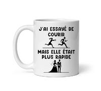 MugSmile Mug EVG humour futur marié courrir enterrement de vie de garçon Tasse EVG