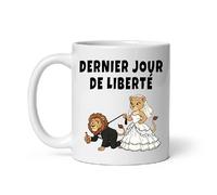 MugSmile Mug EVG lion dernier jour de liberté enterrement de vie de garçon Tasse EVG