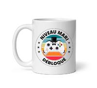 MugSmile Mug EVG niveau mari débloqué gamer gaming futur marié Tasse EVG