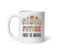 MugSmile Mug future prof de maths fleurs boho mathématiques tasse femme