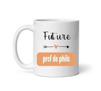 MugSmile Mug future prof de philo coeur boho tasse femme