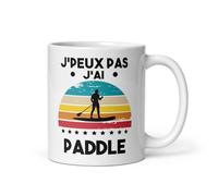 MugSmile Mug Je peux pas j'ai paddle vintage retro sunset tasse paddle paddleur humour