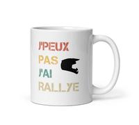 MugSmile Mug je peux pas j'ai rallye rallyeur humour vintage tasse rallye retro