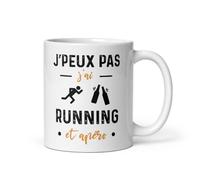 MugSmile Mug je peux pas j'ai running et apéro cadeau running coureur Tasse running