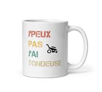 MugSmile Mug je peux pas j'ai tondeuse jardinier humour vintage tasse tondeuse retro
