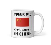 MugSmile Mug je peux pas je me barre au Chine Humour Tasse Chine