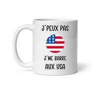MugSmile Mug je peux pas je me barre aux USA humour départ voyage Tasse USA