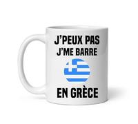 MugSmile Mug je peux pas je me barre en Grèce humour Tasse Grèce