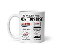 MugSmile Mug Kiribati ce que je fais durant temps libre humour Tasse voyage