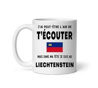 MugSmile Mug Liechtenstein j'ai peut être l'air de t'écouter Tasse voyage