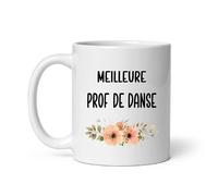 MugSmile Mug meilleure prof de danse fleurs tasse femme