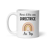 MugSmile Mug Merci d'être une directrice au top boho arc-en-ciel bohème Tasse directrice femme