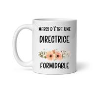 MugSmile Mug Merci d'être une directrice formidable fleurs Tasse directrice femme