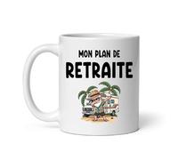 MugSmile Mug Mon plan de retraite camping car retraité dab tasse cadeau départ retraite