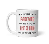 MugSmile Mug pas parfaite mais prof de philo tasse femme
