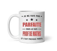 MugSmile Mug pas parfaite prof de maths mathématiques tasse femme