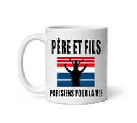 MugSmile Mug père et fils papa supporter parisien paris