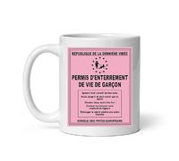 MugSmile Mug Permis EVG humour enterrement de vie de garçon team EVG Tasse EVG