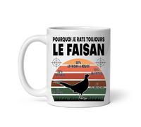 MugSmile Mug pourquoi je rate faisan chasseur humour chasse Tasse chasse