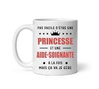 MugSmile Mug princesse et aide-soignante à la fois mais ça va je gère Tasse aide-soignante femme