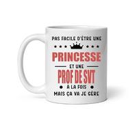 MugSmile Mug princesse et prof de SVT à la fois mais ça va je gère sciences de la vie et de la terre tasse femme