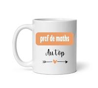 MugSmile Mug prof de maths au top coeur boho mathématiques tasse femme