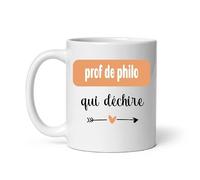 MugSmile Mug prof de philo qui déchire coeur boho tasse femme