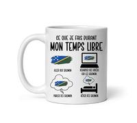 MugSmile Mug Salomon ce que je fais durant temps libre humour Tasse voyage