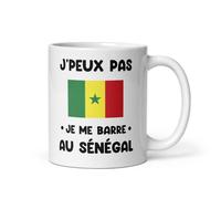 MugSmile Mug Sénégal je peux pas je me barre au Sénégal tasse Sénégal humour voyage