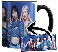MUGSVILLE Blackpink K-pop Tasse Ceramique Intérieure et Poignée Noire Mug