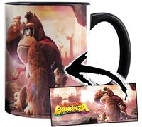 MUGSVILLE Donkey Kong Bananza Tasse Ceramique Intérieure et Poignée Noire Mug