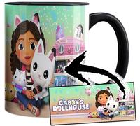 MUGSVILLE Gabby’s Dollhouse Tasse Ceramique Intérieure et Poignée Noire Mug
