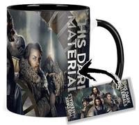 MUGSVILLE His Dark Materials Dafne Keen Ruth Wilson James Mcavoy Lin Manuel Miranda Tasse Ceramique Intérieure et Poignée Noire Mug