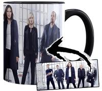 MUGSVILLE Law & Order Special Victims Unit Mariska Hargitay Tasse Ceramique Intérieure et Poignée Noire Mug