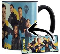 MUGSVILLE The Rookie Nathan Fillion Tasse Ceramique Intérieure et Poignée Noire Mug