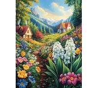 Muguet de vallée 500 Pieces Casse-tête Personne Âgée en Carton Rigide sans Déformation Animaux de Paysage Naturel Facile Débutant Thérapie Occupationnelle Anti-Stress Petit Prix 500 PCS