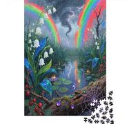 Muguet Puzzle 1000 Pièces Educa Jouet en Bois Cadeau Unique Décoration Intérieure Fleur Multicolore Fleur colorée Jeu Éducatif Challenge Toy Adultes & Enfants des 14 Ans 70x50cm/1000p