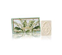 Muguet Savon rectangulaires 3 St 125g, savon de Fiorentino italienne, la main avec décoratif gravé.