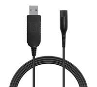Mugust 12 V 0,4 A Chargeur pour Braun Série 9 8 7 6 5 3 1 Câble de charge USB de rechange pour Braun Razor 3040s 340s 310S 9385cc 370 720 760cc 790cc 720s-4 7865cc 9090cc 9290cc 9330s 5 018s 7 020s