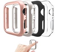 Mugust 4 Paquets Coques compatibles avec Apple Watch 40mm [Pas de Protecteur D'écran] Series 6 5 4 SE, coque de protection rigide en polycarbonate compatible avec iWatch 40mm (Pack D)