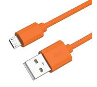 Mugust Câble de charge micro USB pour haut-parleur Bluetooth JBL Flip 4 3 2, Charge 3 2Plus, Pulse 2 3, Clip, Clip Plus, Xtreme, JBL Go 2 - 1 m (Orange)
