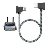 Mugust Câble de télécommande micro vers USB C pour DJI Mavic Mini, Mini SE, Mavic 2 Pro/Zoom, Mavic Air/Pro, Spark, DJI Drone vers téléphone pour iPhone 17 16 Pro 15 Plus Câble de type C, 0,3 m